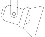 Coloriage Un Projecteur