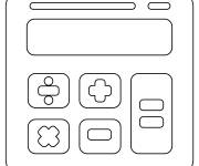 Coloriage Une Calculatrice