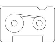 Coloriage Une cartouche de bande en &eacute;moji