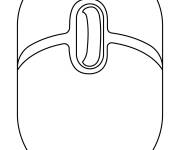 Coloriage Une souris d'ordinateur