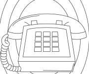 Coloriage T&eacute;l&eacute;phone des ann&eacute;es 90