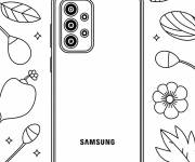Coloriage T&eacute;l&eacute;phone intelligent moderne pour enfants