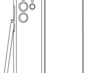 Coloriage T&eacute;l&eacute;phone Samsung S25