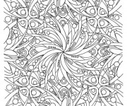 Coloriage Adulte Difficile à découper