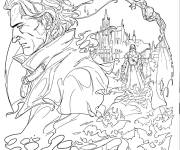 Coloriage Affiche de Sorceleur