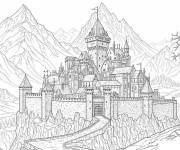 Coloriage Ch&acirc;teau du roi de The Witcher