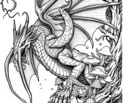Coloriage Cr&eacute;ature &eacute;pique de the witcher