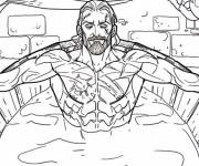 Coloriage Geralt se baigne