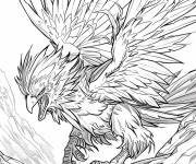 Coloriage Griffin de Witcher