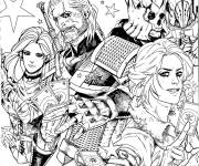 Coloriage Les rivaux de the witcher