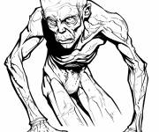 Coloriage Monstre de Witcher