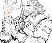 Coloriage Personnage Agi de Witcher