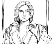 Coloriage et dessins gratuit Portrait de Triss à imprimer