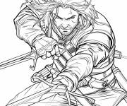 Coloriage Serie The witcher