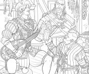 Coloriage Sorceleur de Witcher