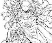 Coloriage Striga de la serie Witcher