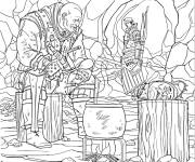 Coloriage The witcher Blood Origin