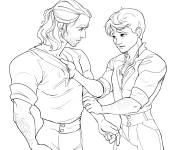 Coloriage The Witcher pour ados