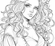 Coloriage Triss de Witcher