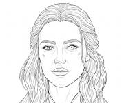 Coloriage et dessins gratuit Visage de Ciri à imprimer