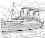 Coloriage Aper&ccedil;u Titanic r&eacute;aliste