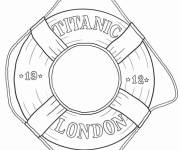 Coloriage et dessins gratuit Bou&eacute;e de sauvetage du Titanic à imprimer
