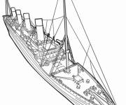 Coloriage et dessins gratuit Croquis Titanic à imprimer