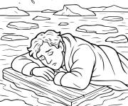 Coloriage Jack est sur le point de couler