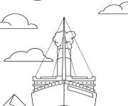 Coloriage la fa&ccedil;ade du Titanic