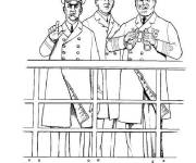 Coloriage et dessins gratuit Le capitain et son Crew du Titanic à imprimer