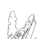 Coloriage et dessins gratuit Titanic coule à imprimer
