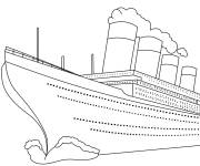 Coloriage Titanic facile