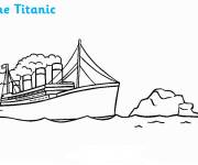 Coloriage et dessins gratuit Titanic le bateau historique à imprimer
