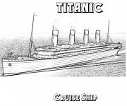 Coloriage Titanic r&eacute;aliste