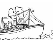 Coloriage et dessins gratuit Titanic style cartoon à imprimer