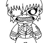 Coloriage Chibi Ken kaneki
