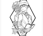 Coloriage Deux goules de Tokyo Ghoul