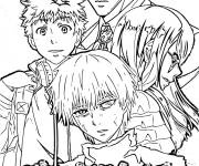 Coloriage Goule de Tokyo poster de manga japonais