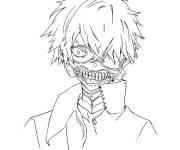 Coloriage Goule Ken de Manga