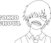 Coloriage Hero d'anime Tokyo Ghoul 