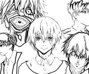Coloriage et dessins gratuit Illustration de Goule de Tokyo à imprimer