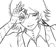 Coloriage et dessins gratuit Juuzou Suzuya cache d'&oelig;il à imprimer