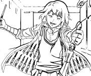 Coloriage et dessins gratuit Juuzou Suzuya en action à imprimer