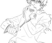 Coloriage Ken avant de mettre son masque