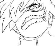 Coloriage Ken  Kaneki, le chasseur des goules