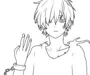 Coloriage Ken Kaneki Tokyo Ghoul gratuit