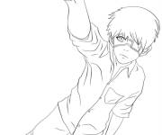 Coloriage Ken , l'enfant innocent Tokyo Ghoul