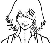 Coloriage L'enqu&ecirc;teur Juzo Suzuya Tokyo Ghoul