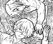 Coloriage et dessins gratuit L'histoire d'amour de l&rsquo;anime Tokyo Ghoul à imprimer