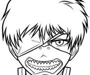 Coloriage La transformation de Ken en goule